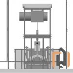 Эскиз одномачтового грузового подъемника ПК «Подъемное Оборудование»